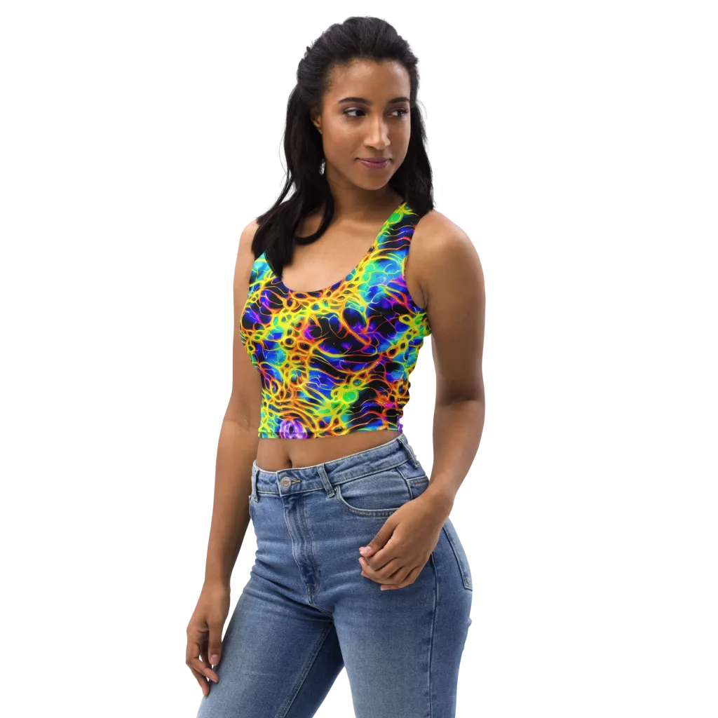 Solaris Mesh on Crop Top — Left Front
