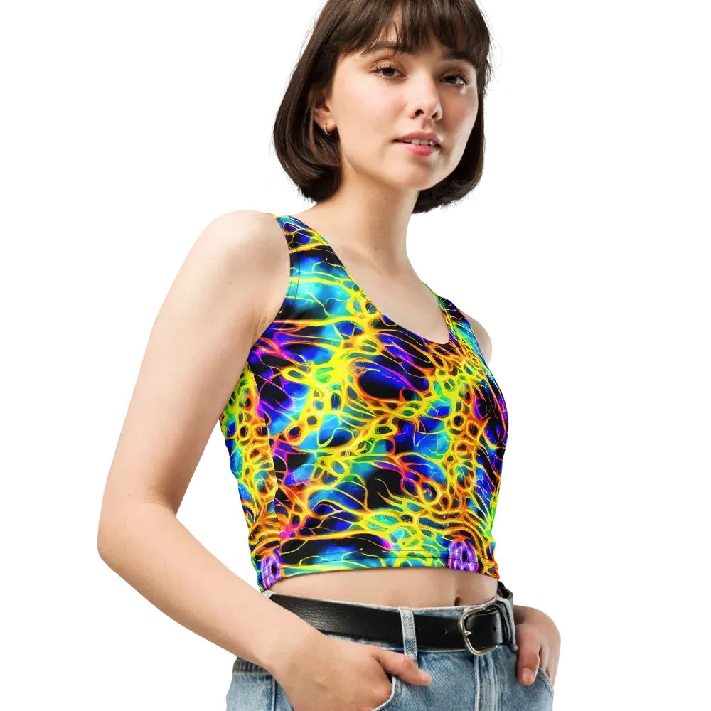 Solaris Mesh on Crop Top — Right Front