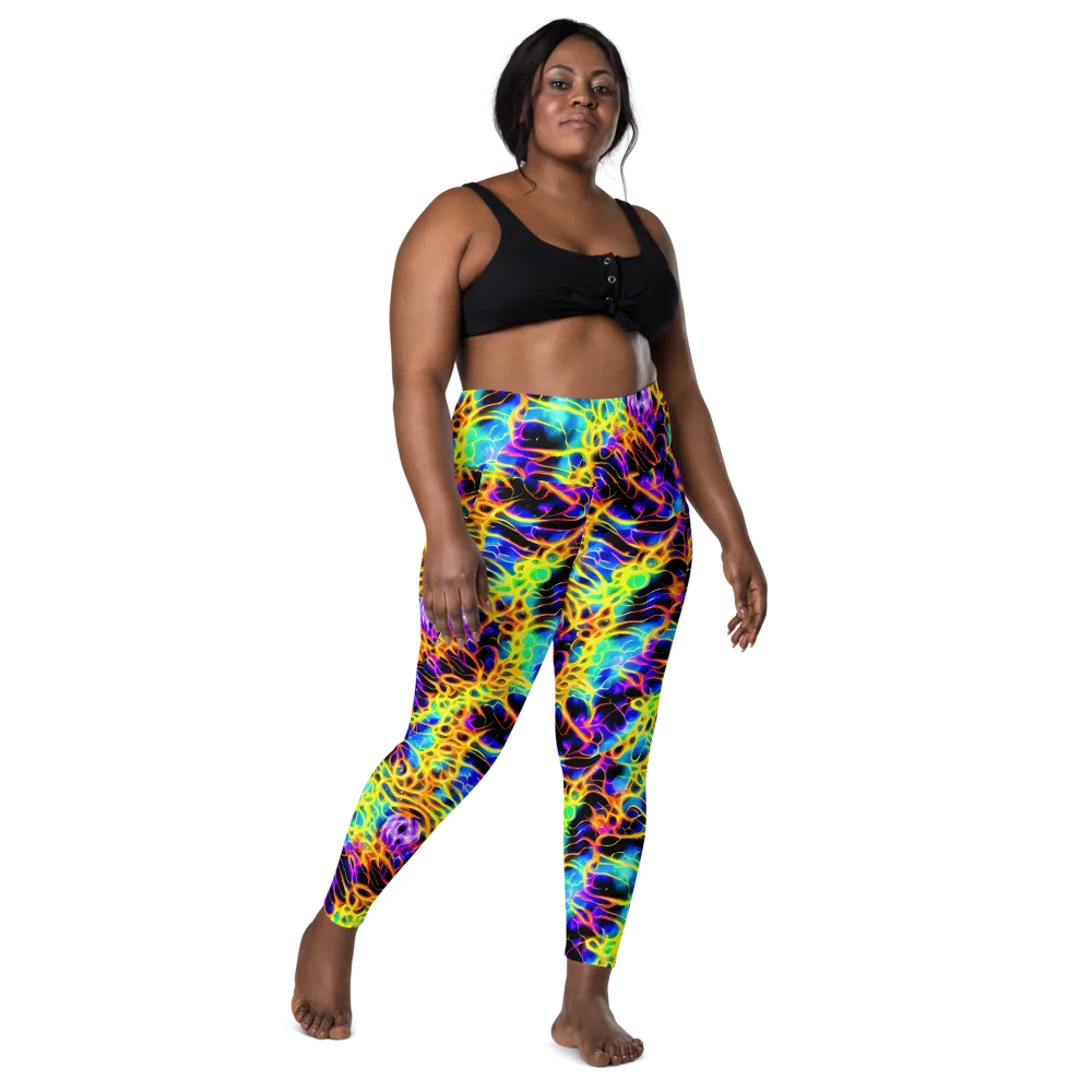 Solaris Mesh on Leggings with Pockets — Front