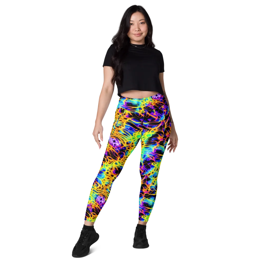 Solaris Mesh on Leggings with Pockets — Front