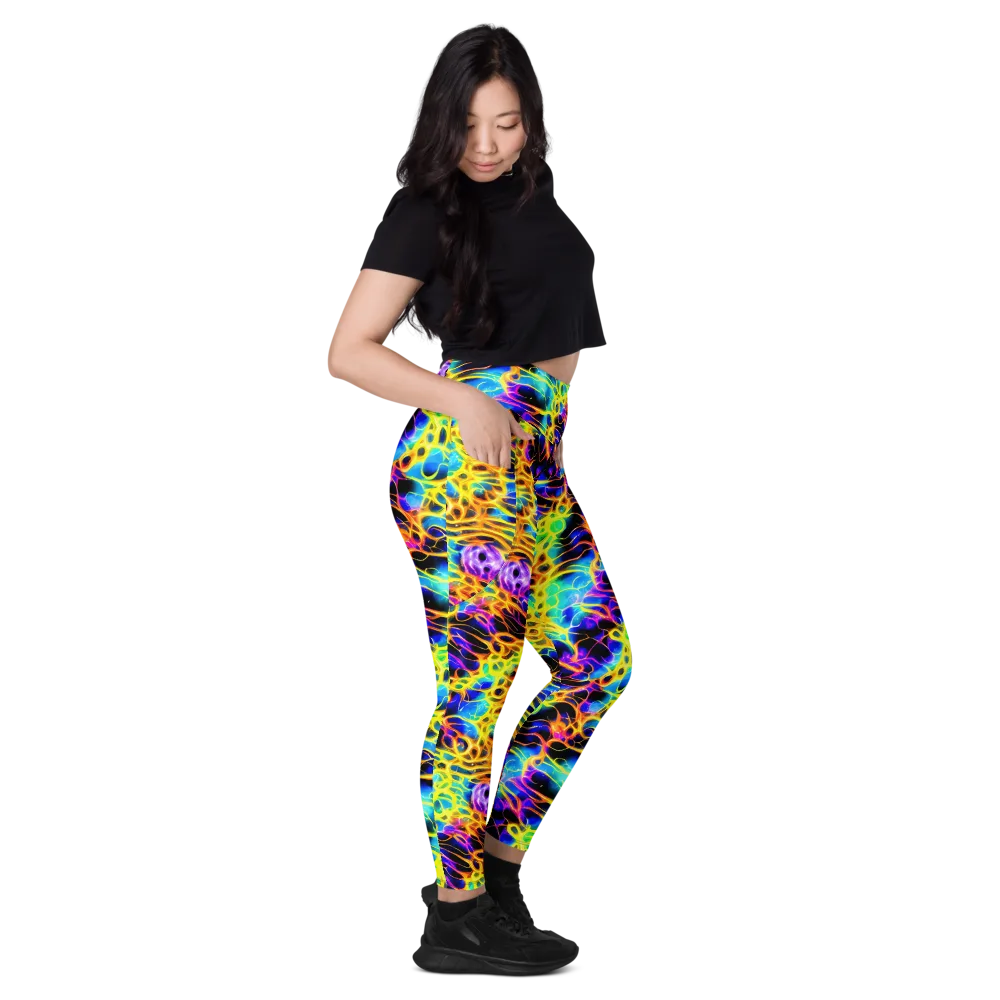 Solaris Mesh on Leggings with Pockets — Right