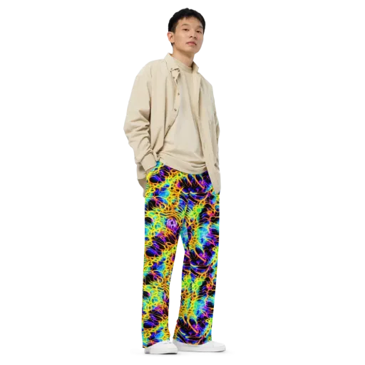 Solaris Mesh on a Wide-Leg Pants