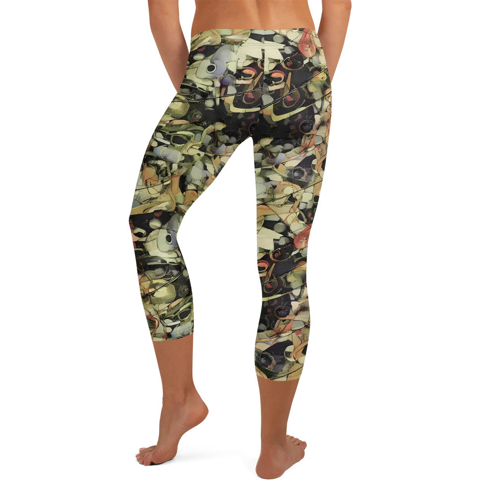 Olive Riddle on Capri Leggings — Back