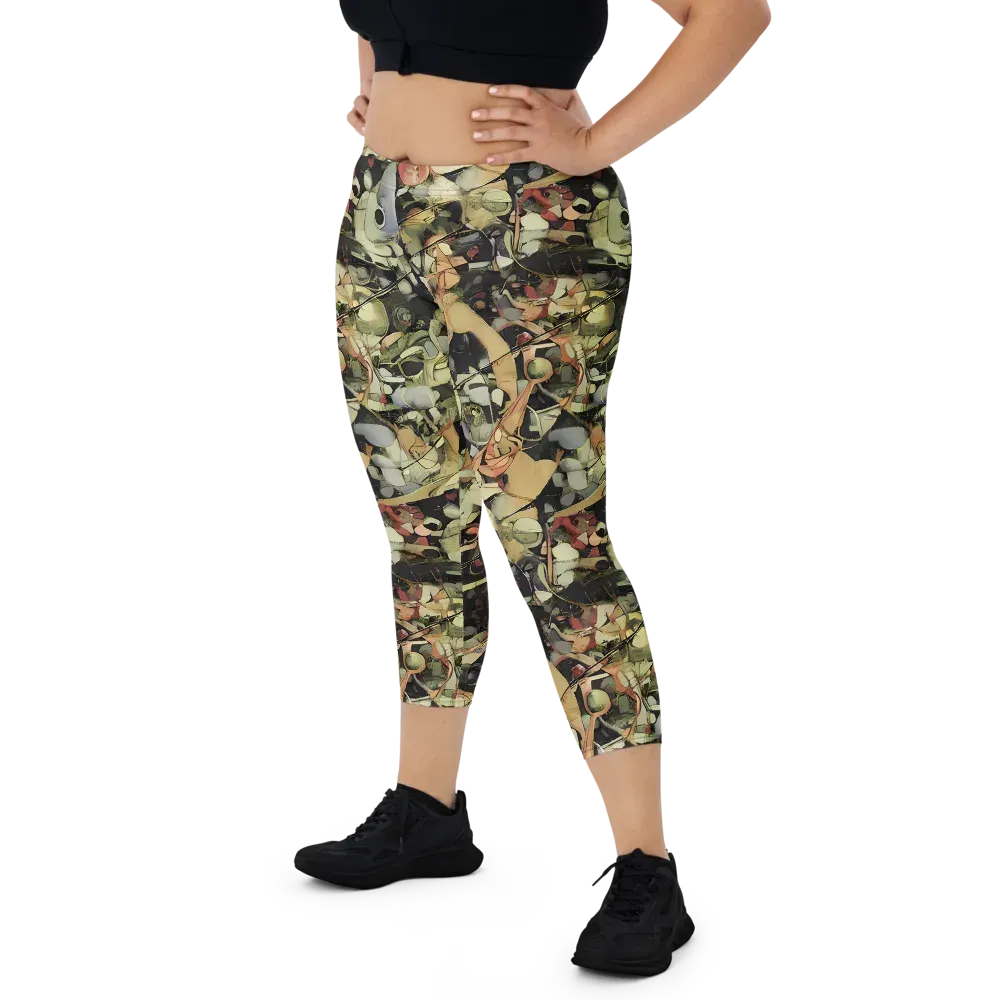 Olive Riddle on Capri Leggings — Front