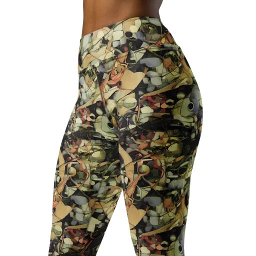 Olive Riddle on a Yoga Leggings