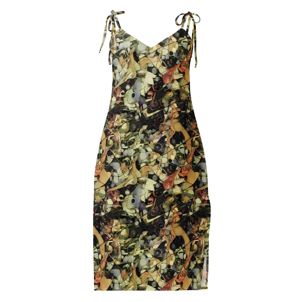 Olive Riddle on Slip Dress — Front