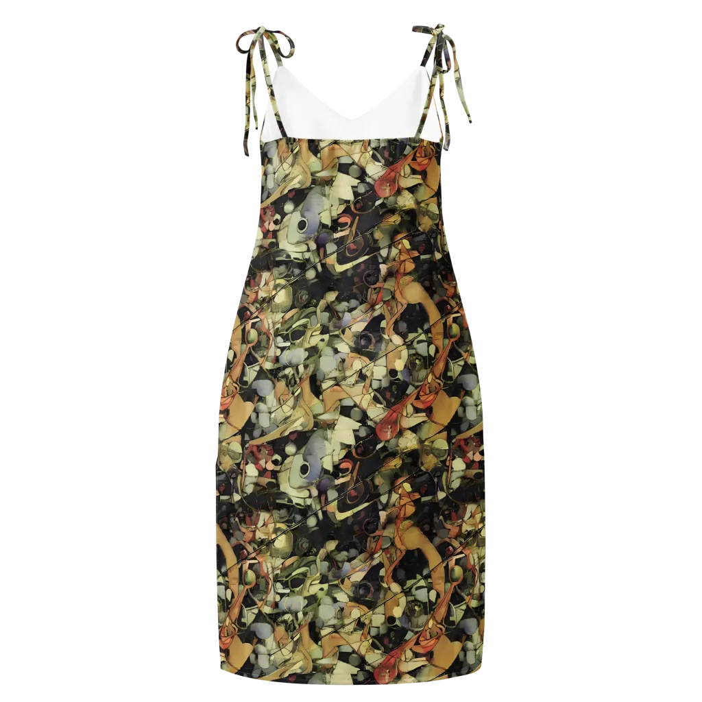 Olive Riddle on Slip Dress — Back