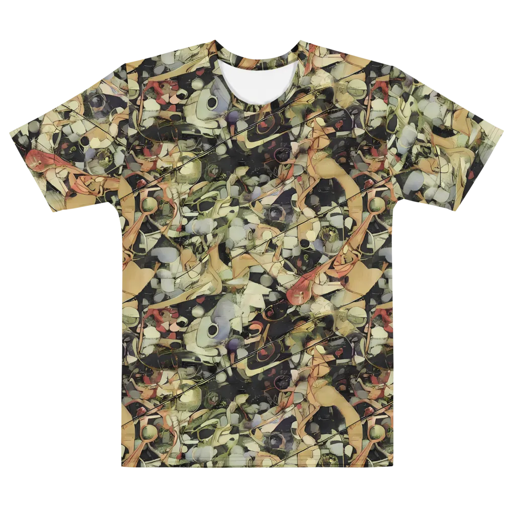 Olive Riddle on Men's Cotton Crew Neck T-Shirt — Front