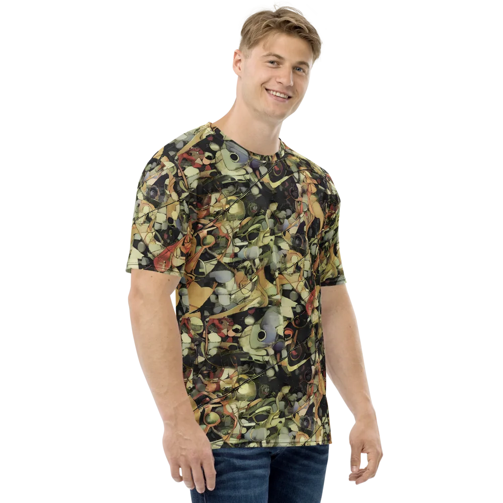 Olive Riddle on Men's Crew Neck T-Shirt — Right