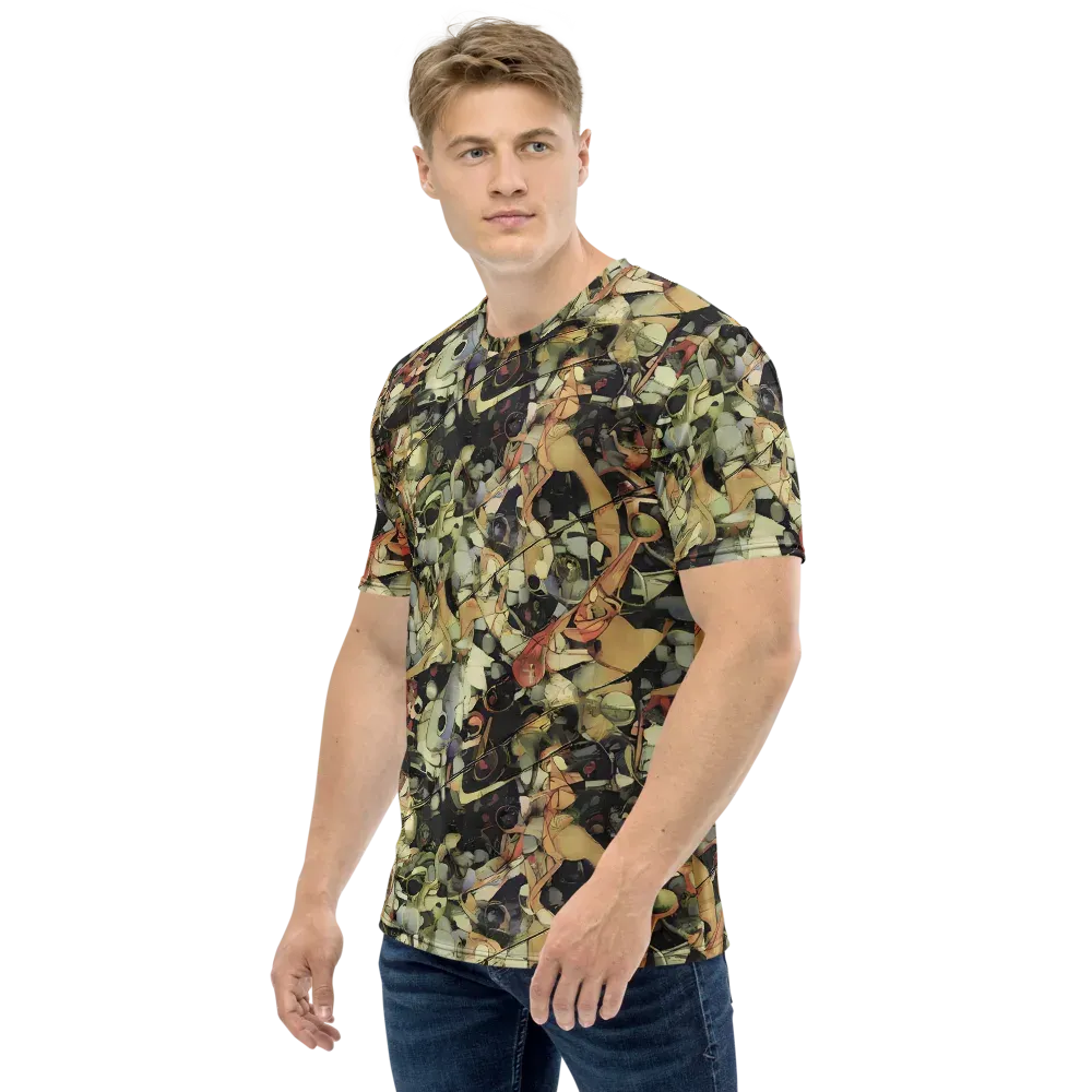 Olive Riddle on Men's Crew Neck T-Shirt — Left