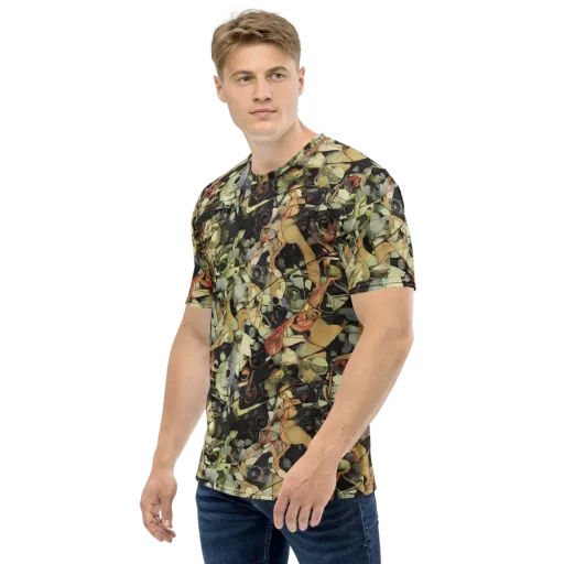 Olive Riddle on a Men's Crew Neck T-Shirt