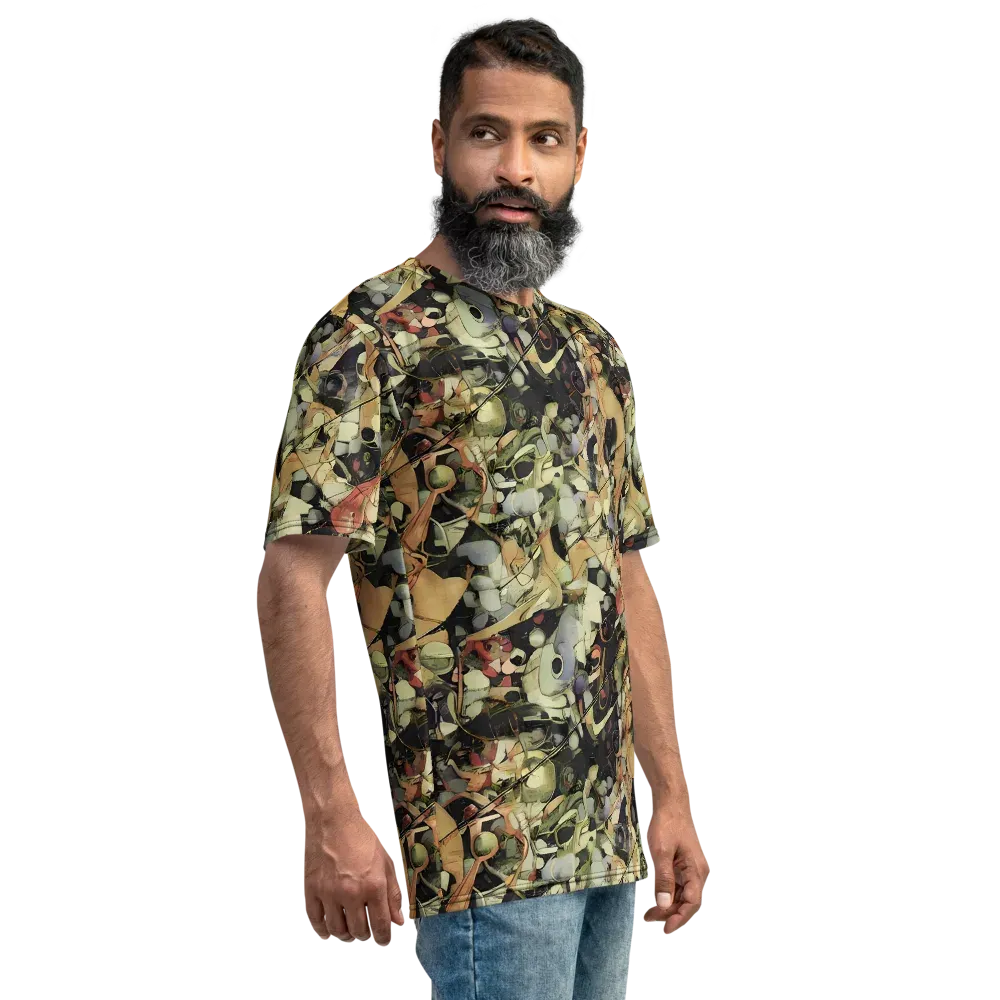 Olive Riddle on Men's Crew Neck T-Shirt — Right