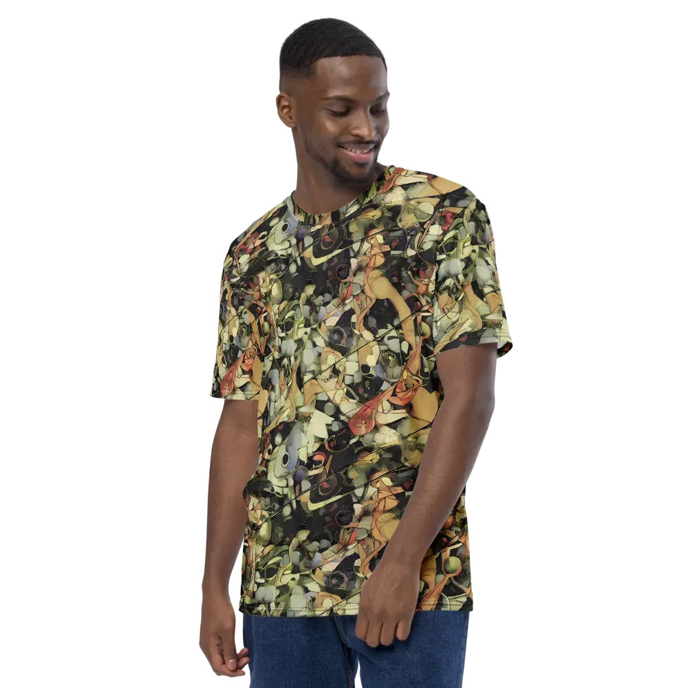 Olive Riddle on Men's Crew Neck T-Shirt — Left