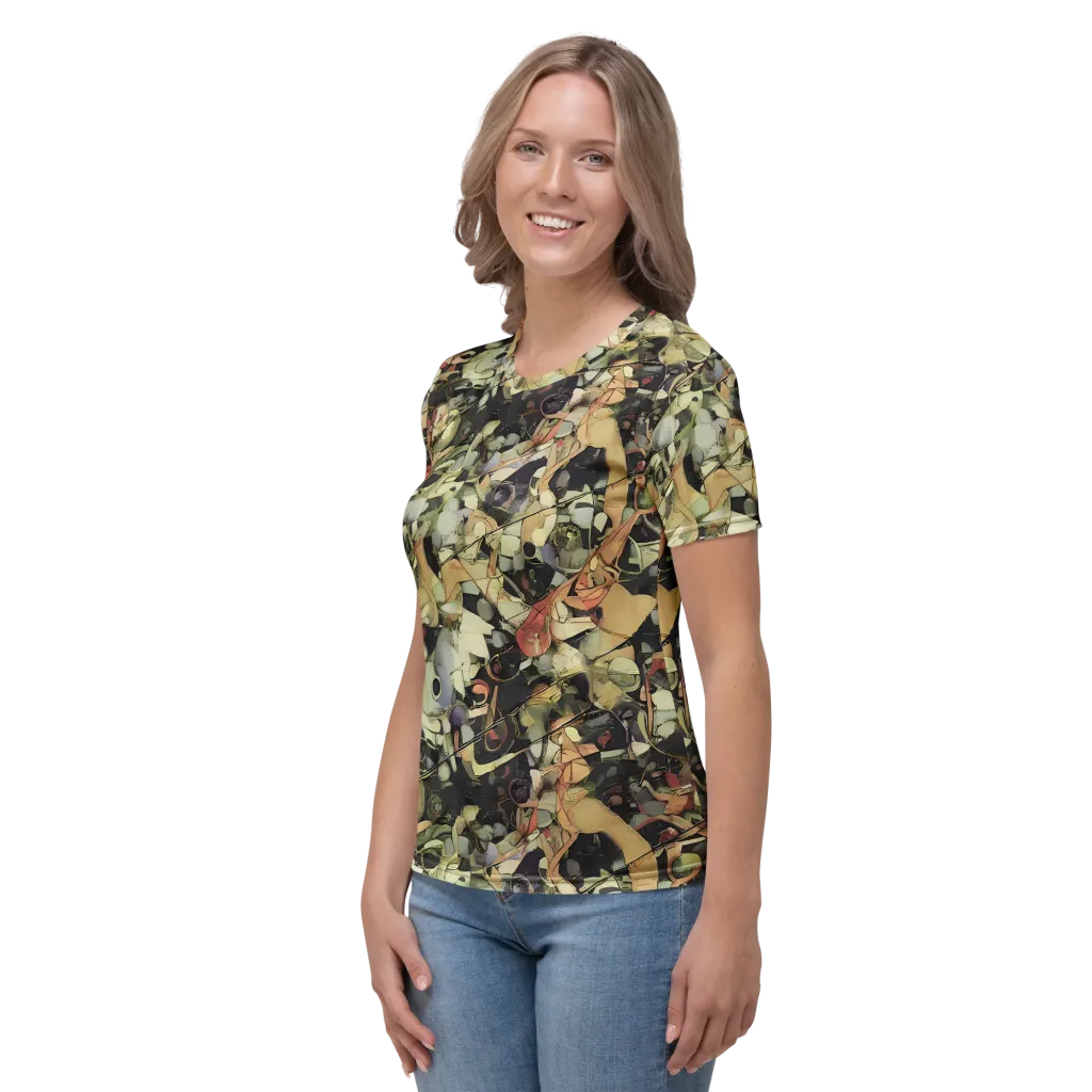 Olive Riddle on Women's Crew Neck T-Shirt — Left