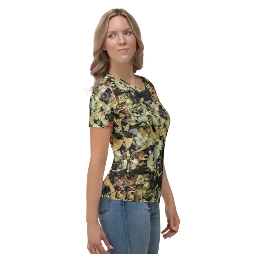 Olive Riddle on a Women's Crew Neck T-Shirt
