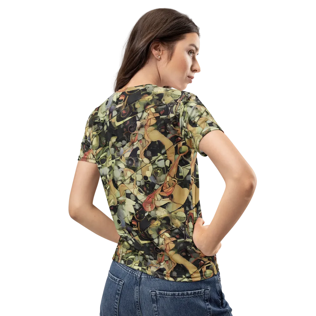 Olive Riddle on Women's Crew Neck T-Shirt — Back