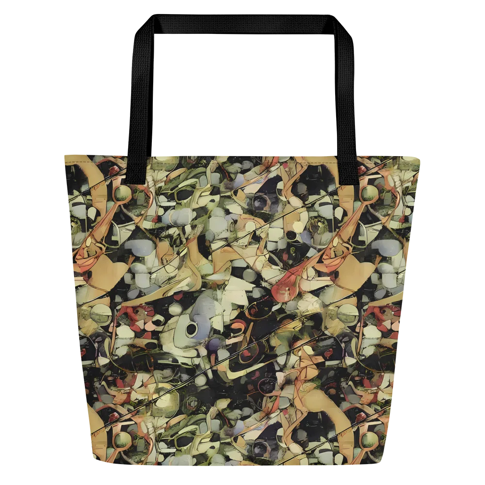 Olive Riddle on Large Tote Bag W/ Pocket — Front