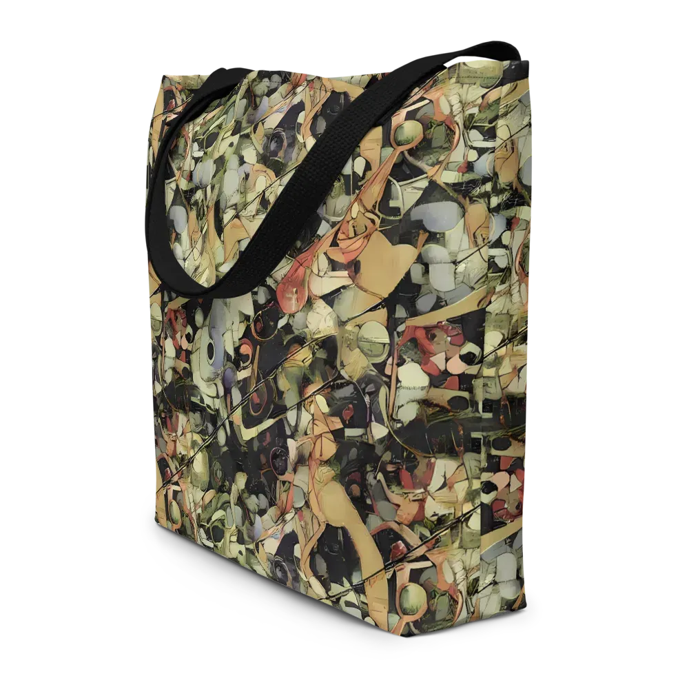 Olive Riddle on Large Tote Bag W/ Pocket — Front