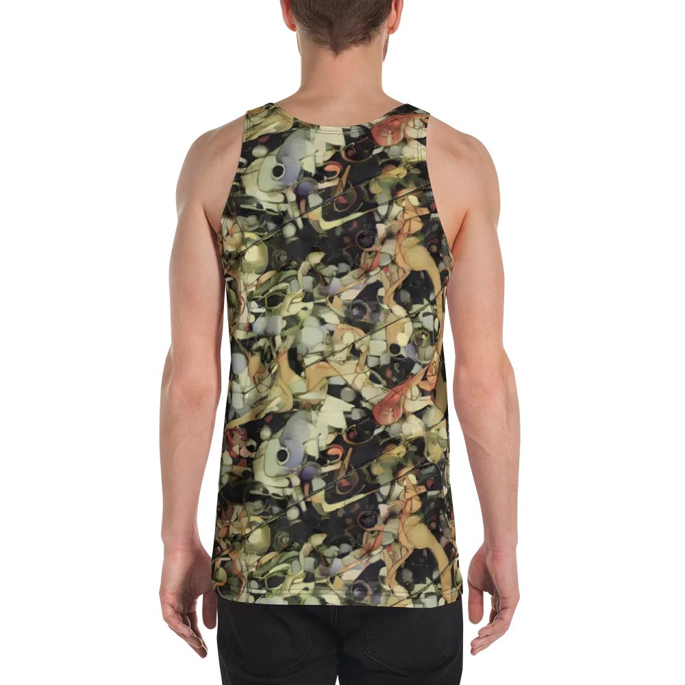 Olive Riddle on Men's Tank Top — Back