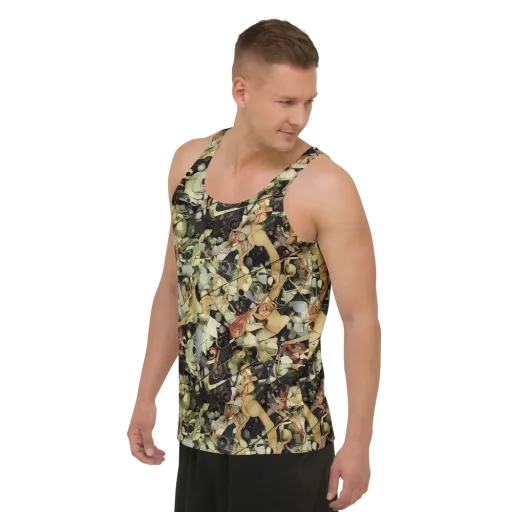 Olive Riddle on a Men's Tank Top