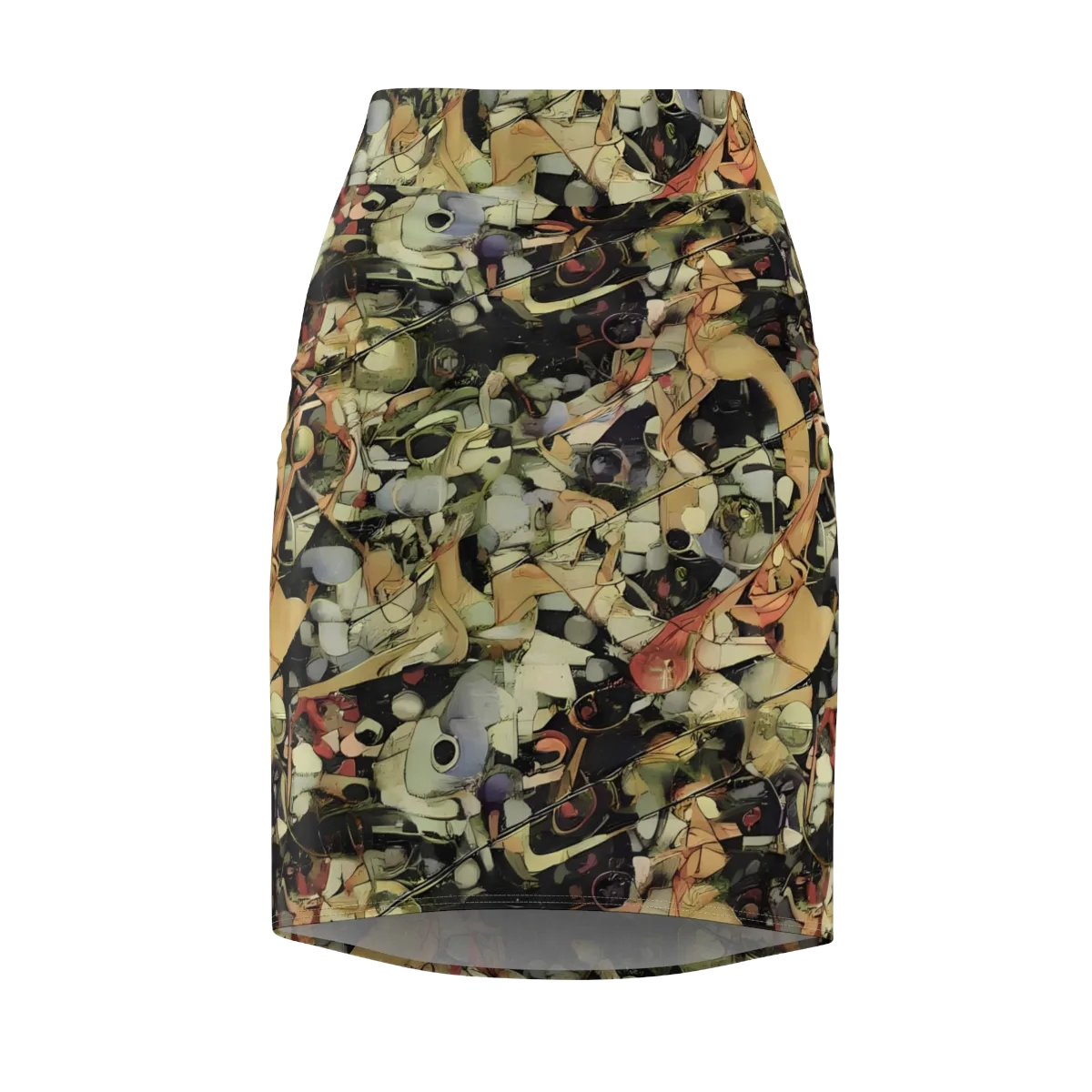 Olive Riddle on Pencil Skirt — Front