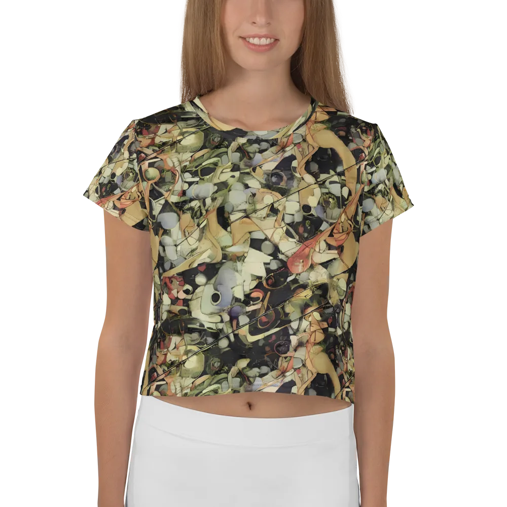 Olive Riddle on Crop Tee — Front
