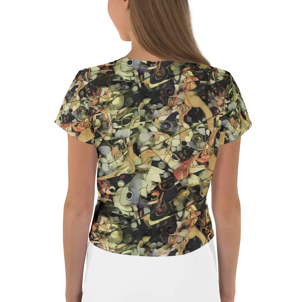 Olive Riddle on Crop Tee — Back
