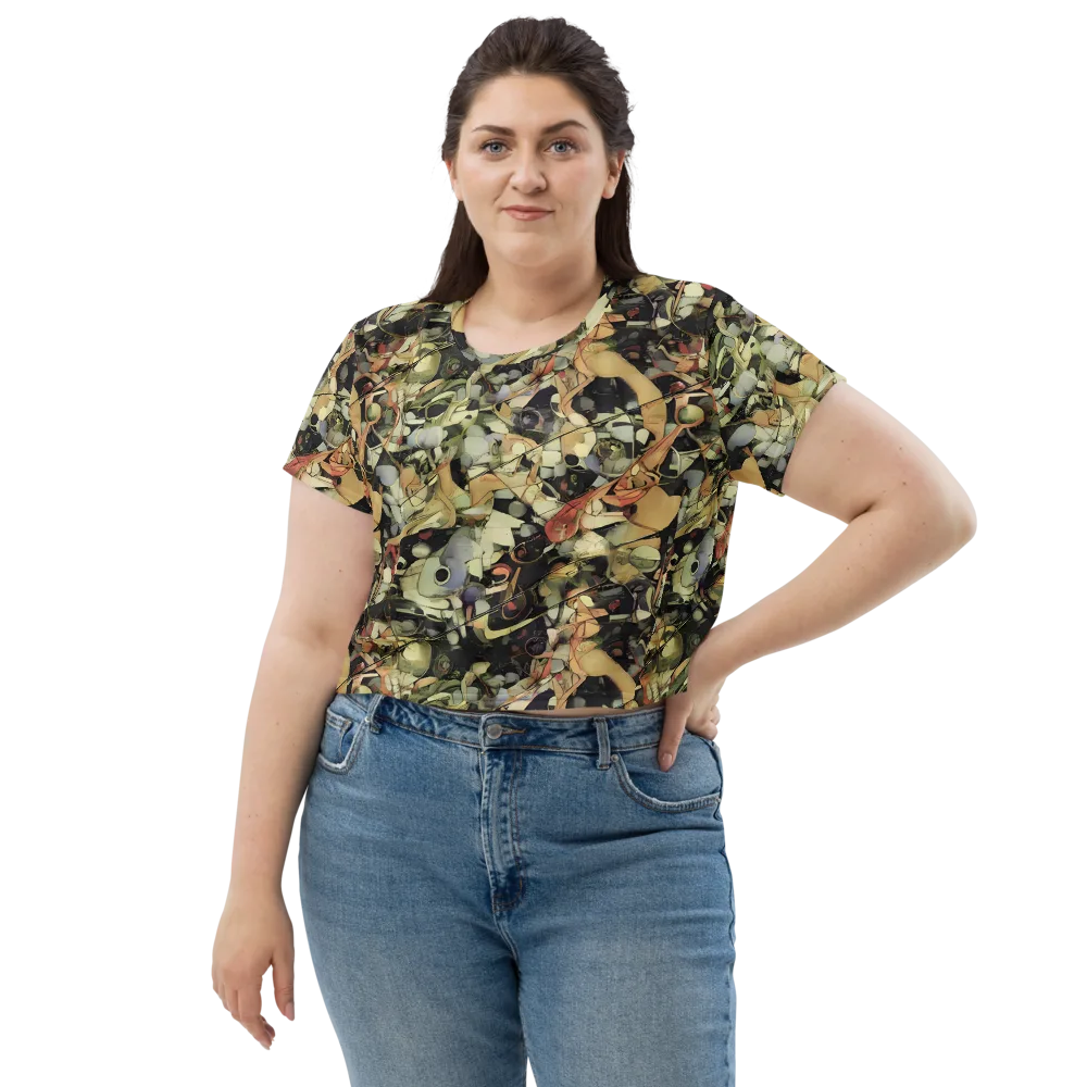 Olive Riddle on Crop Tee — Front