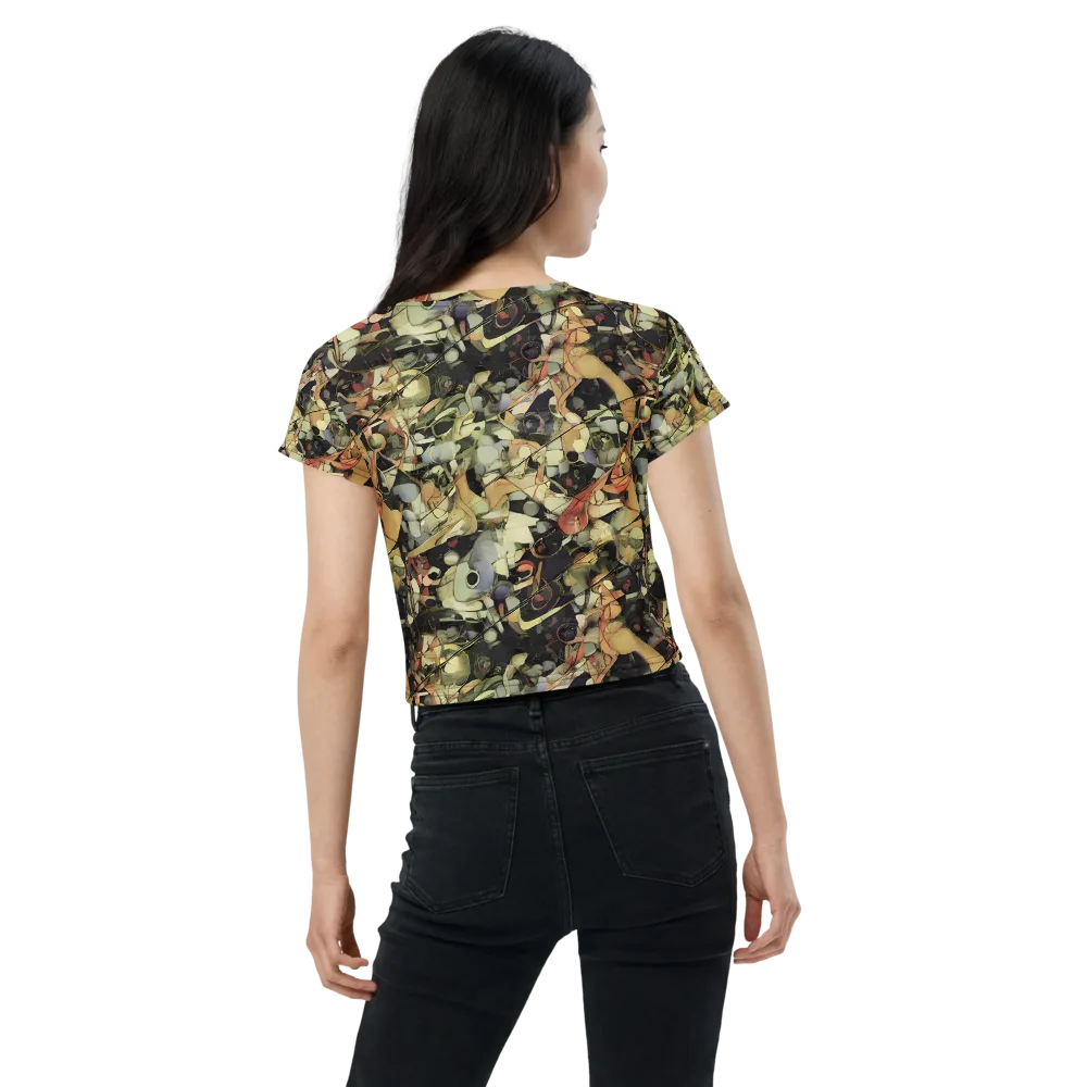 Olive Riddle on Crop Tee — Back