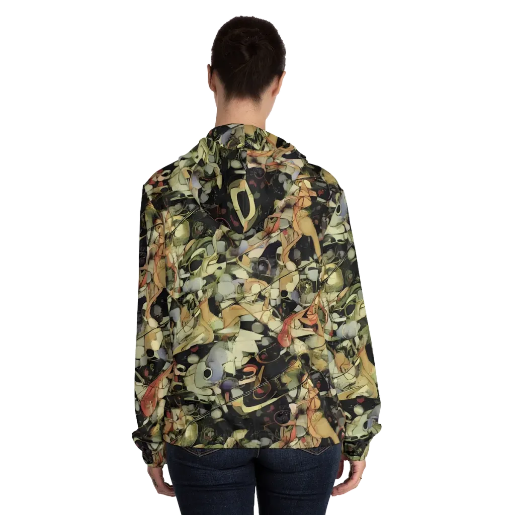 Olive Riddle on Women's Full-Zip Hoodie — Back On Person