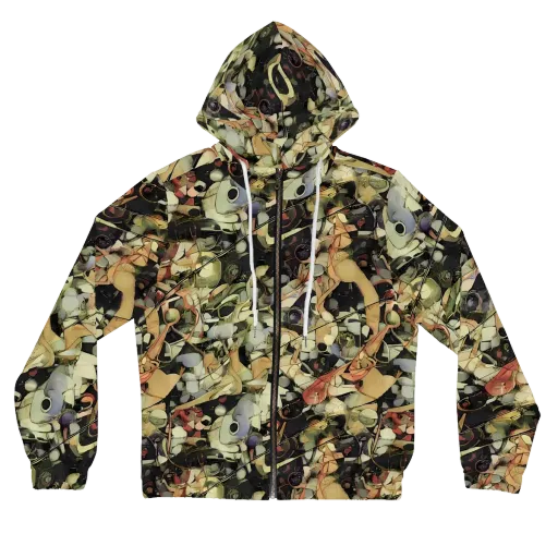 Olive Riddle on a Women's Full-Zip Hoodie