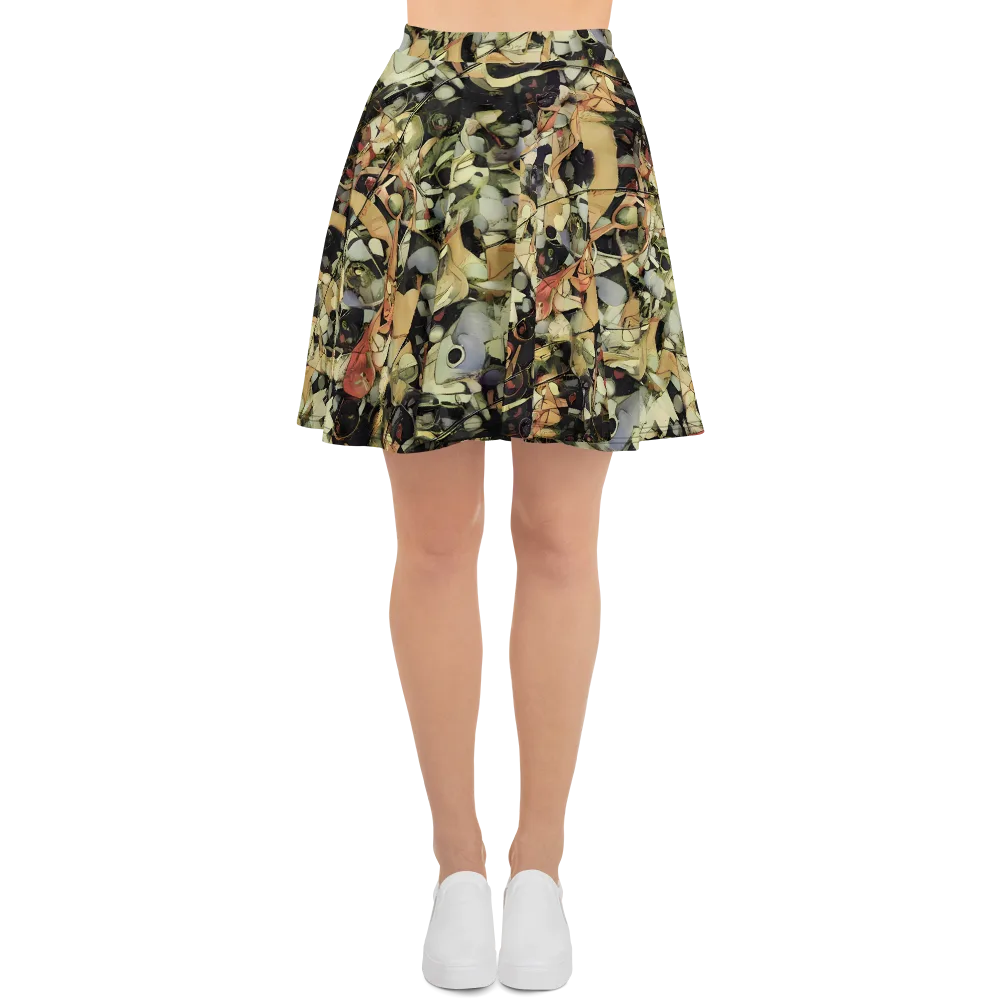 Olive Riddle on Skater Skirt — Front