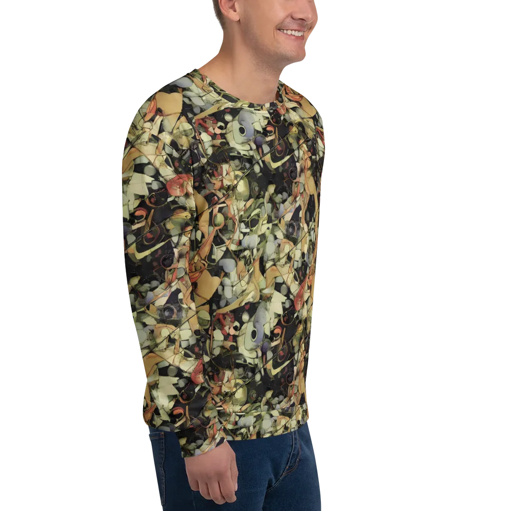 Olive Riddle on Sweatshirt — Right Front