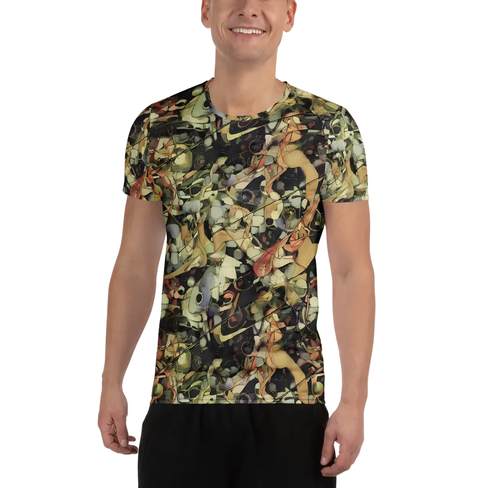 Olive Riddle on Men's Athletic T-Shirt — Front