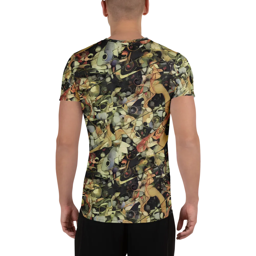 Olive Riddle on Men's Athletic T-Shirt — Back