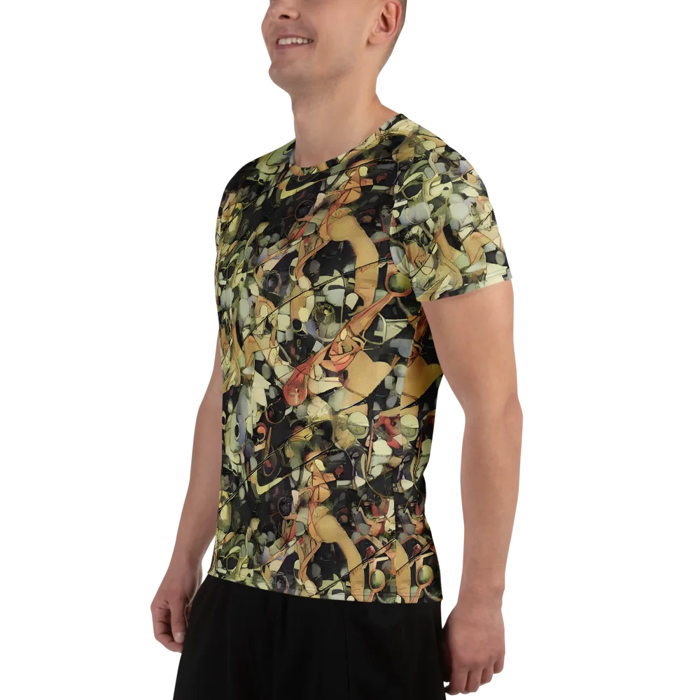 Olive Riddle on Men's Athletic T-Shirt — Left
