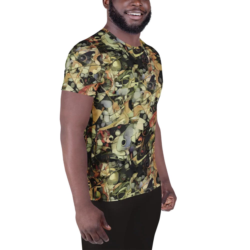 Olive Riddle on Men's Athletic T-Shirt — Right