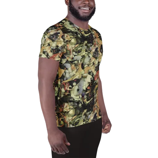 Olive Riddle on a Men's Athletic T-Shirt