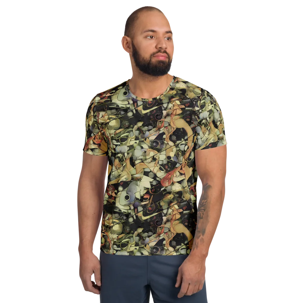 Olive Riddle on Men's Athletic T-Shirt — Front