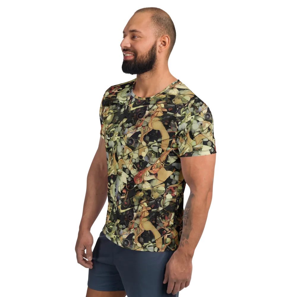 Olive Riddle on Men's Athletic T-Shirt — Left