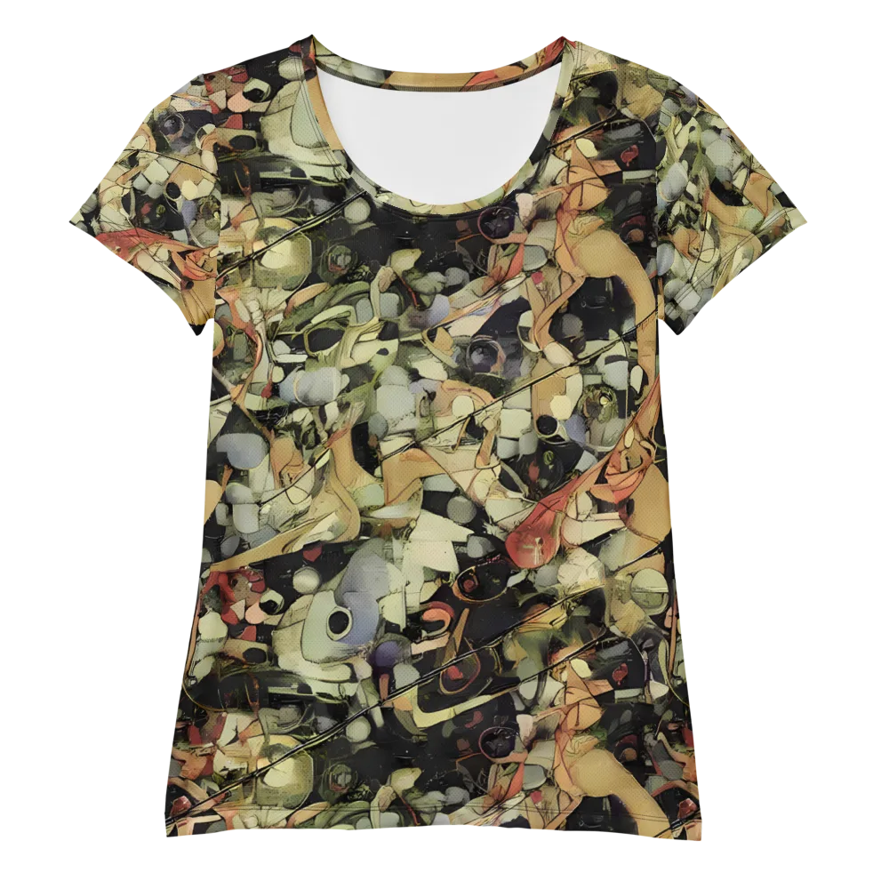 Olive Riddle on Women's Athletic T-Shirt — Front