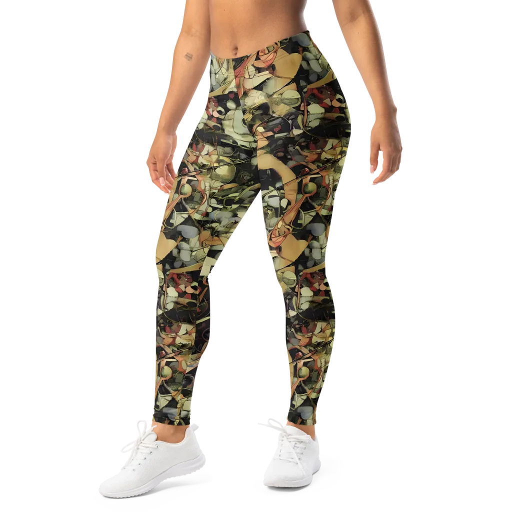 Olive Riddle on Leggings — Left Front