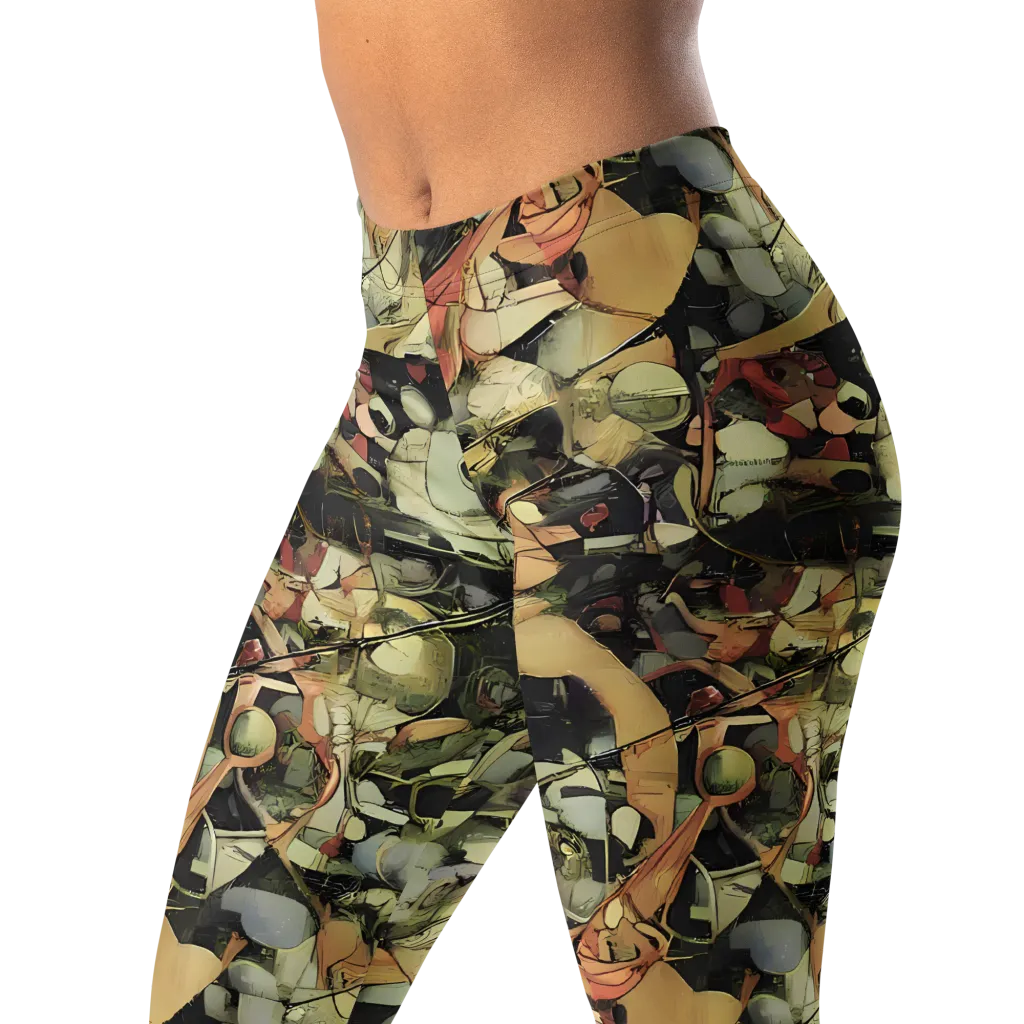 Olive Riddle on Leggings — Left Front