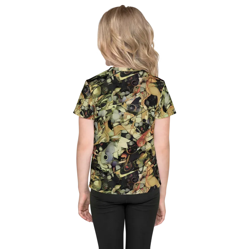 Olive Riddle on Kids Crew Neck T-Shirt — Back