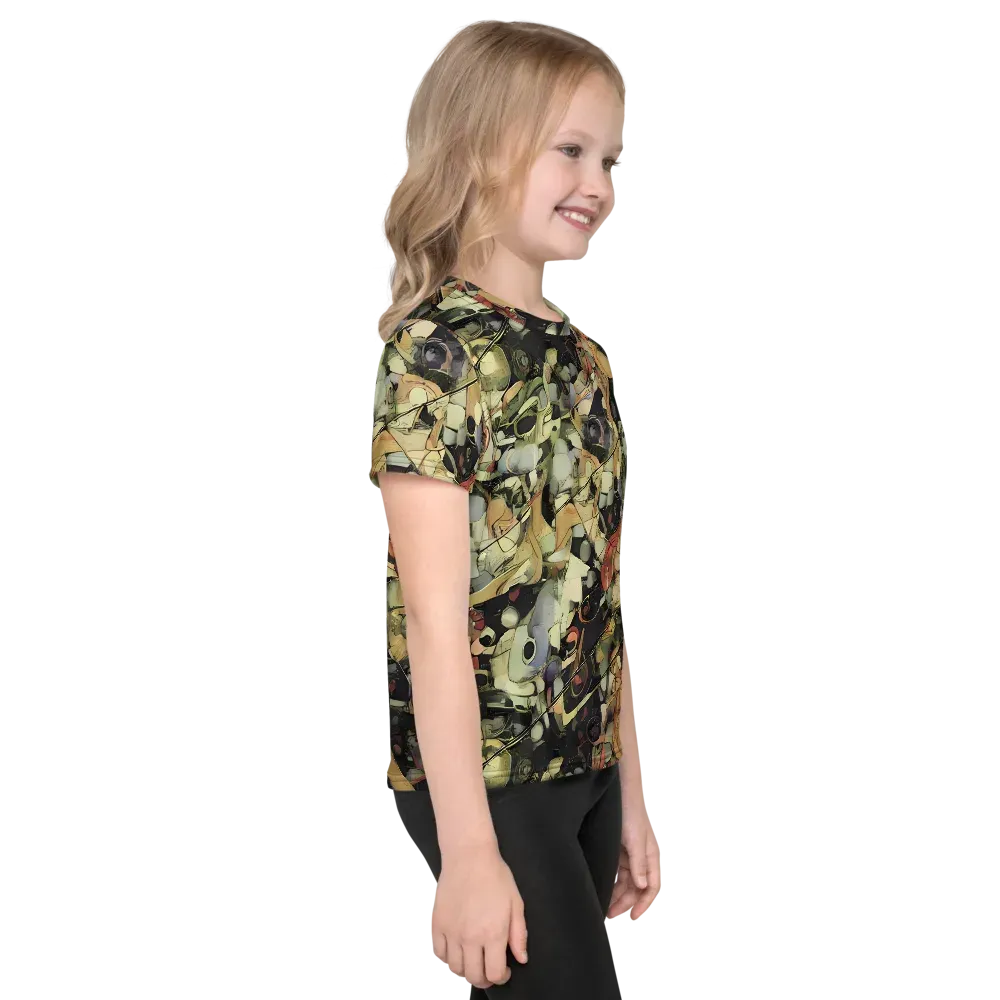 Olive Riddle on Kids Crew Neck T-Shirt — Right