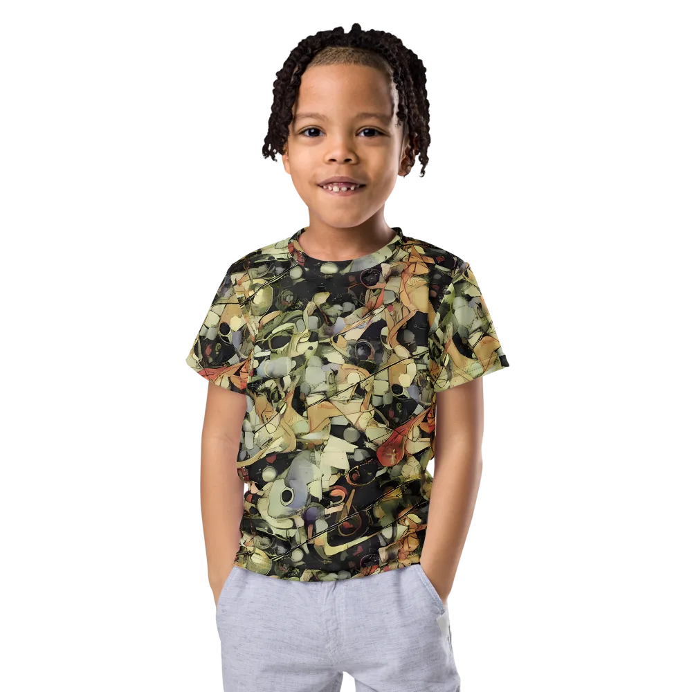 Olive Riddle on Kids Crew Neck T-Shirt — Front