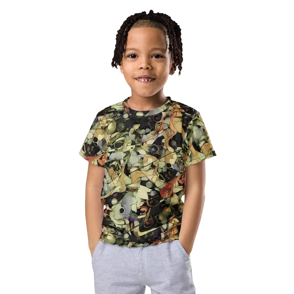 Olive Riddle on Kids Crew Neck T-Shirt — Front