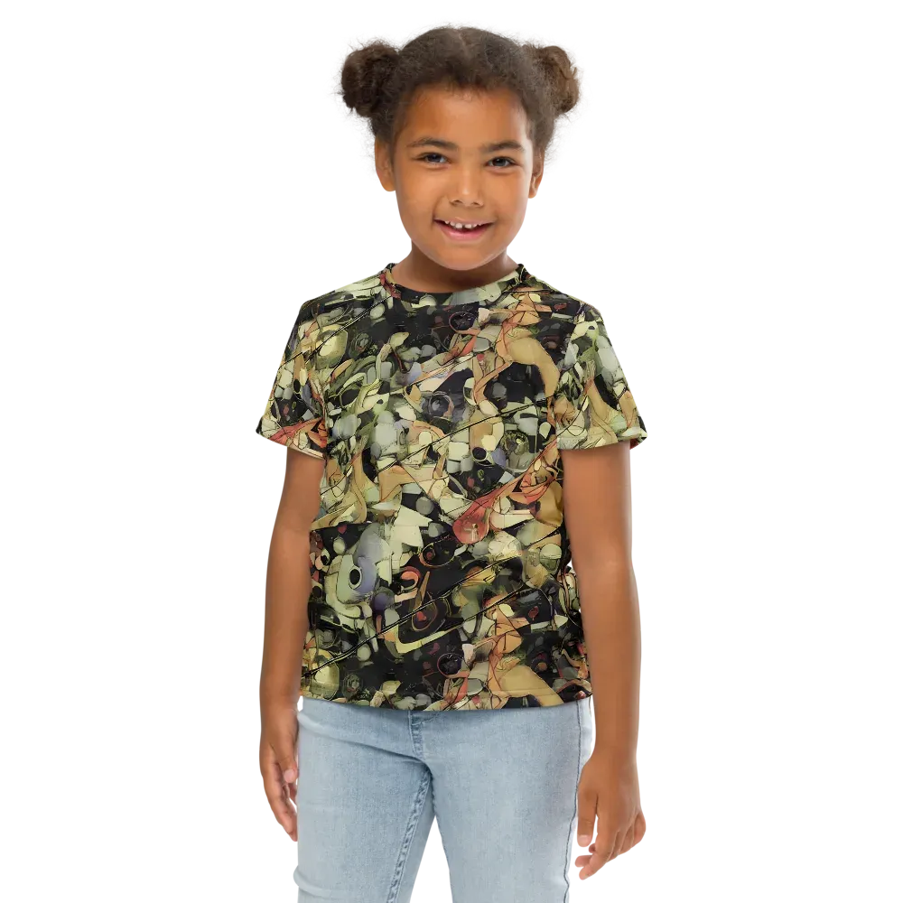 Olive Riddle on Kids Crew Neck T-Shirt — Front
