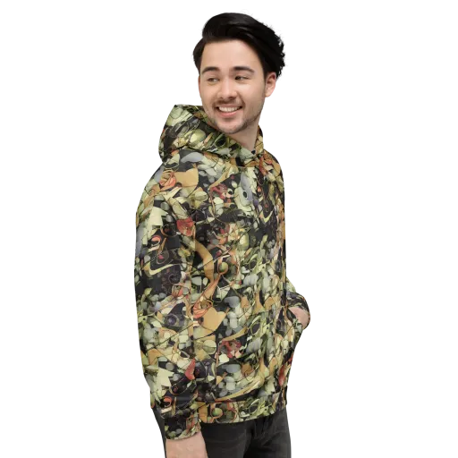 Olive Riddle on a Hoodie
