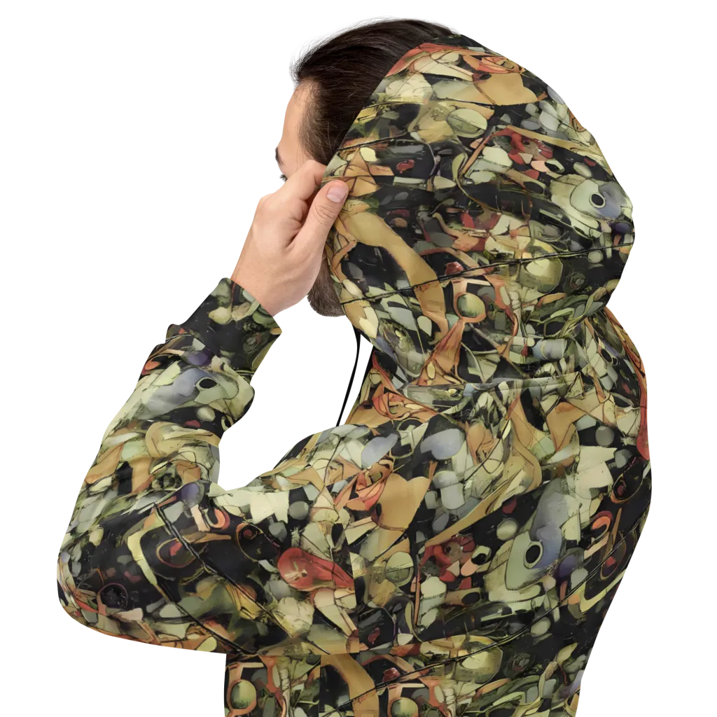 Olive Riddle on Hoodie — Back